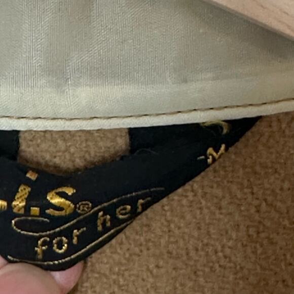 70s Wool Tan button down military style shirt - Picture 5 of 5